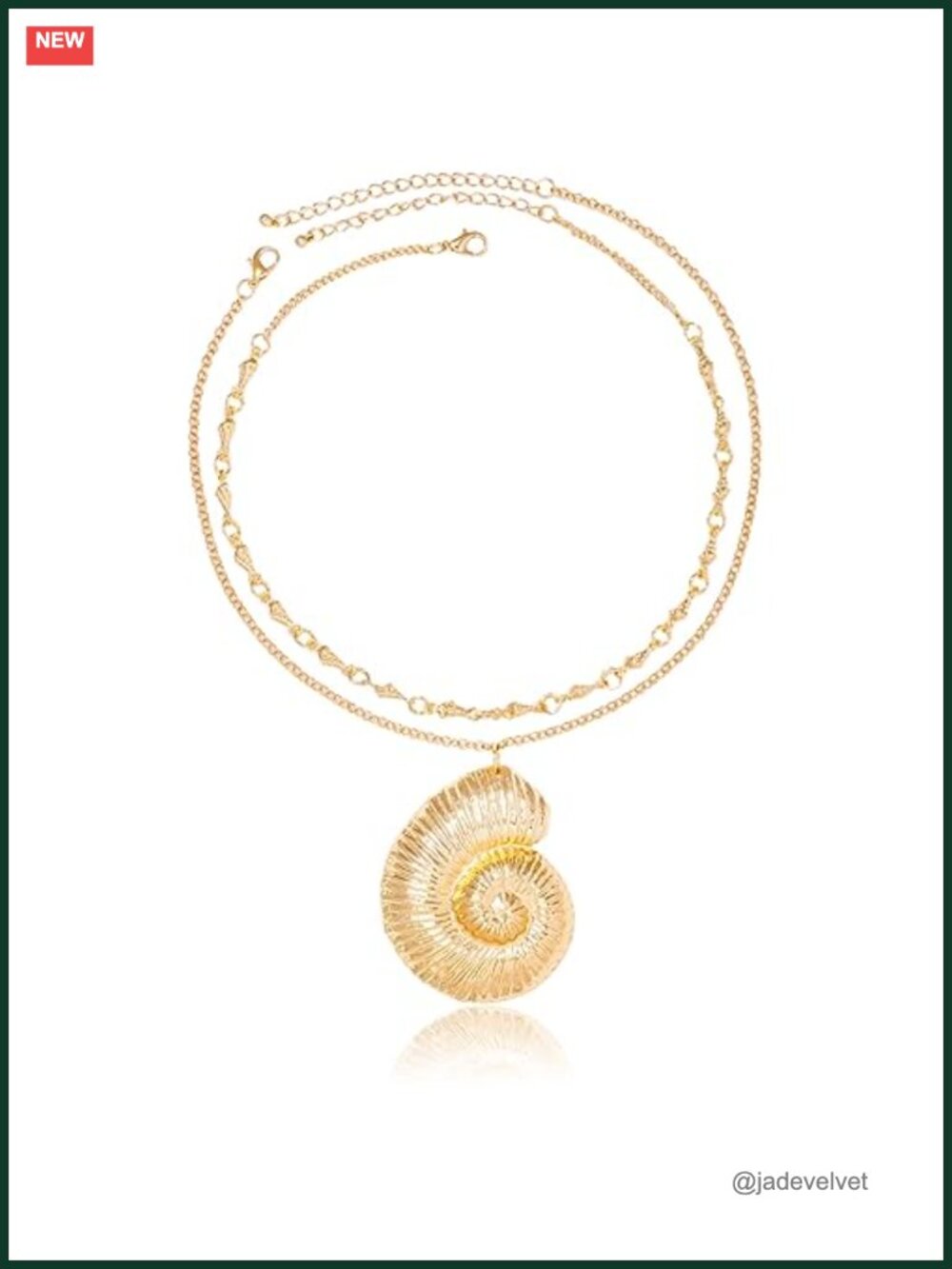 Layered Conch Shell Pendant Necklace Set Adjustable Costume for Women